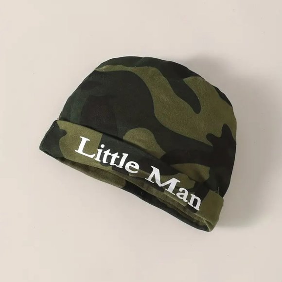 Baby Boy's Camouflage Long Sleeve Suit, NEW TO THE CREW Letter Printed Romper - Picture 6 of 6